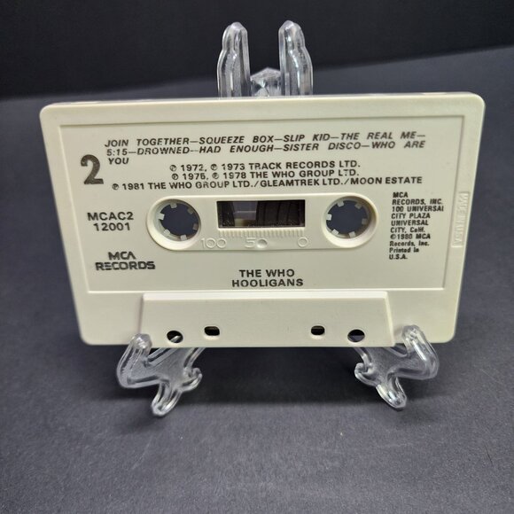 The Who - Hooligans Cassette Tape 1981 MCA Records - Picture 3 of 6